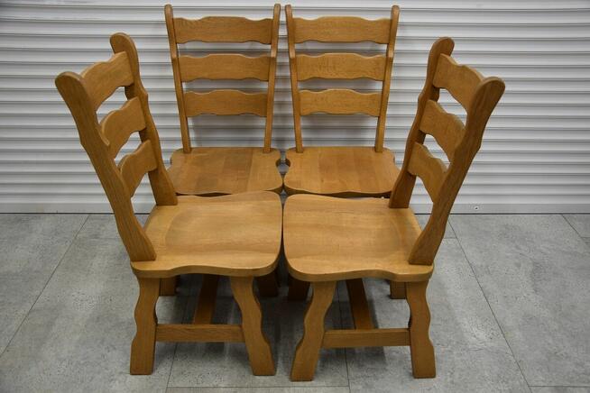 krzesła dębowe 4 sztuki - jak nowe