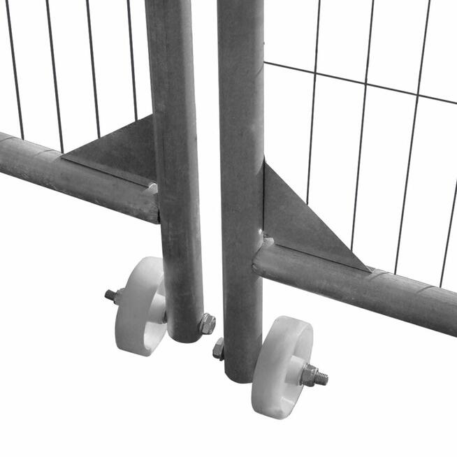 Brama dwuskrzydłowa ażurowa 7x2m z ryglem i kółkami