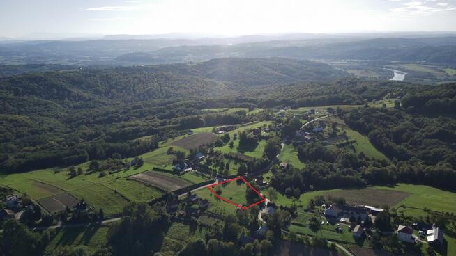 Widokowa działka budowlana – Dąbrówka Szczepanowska