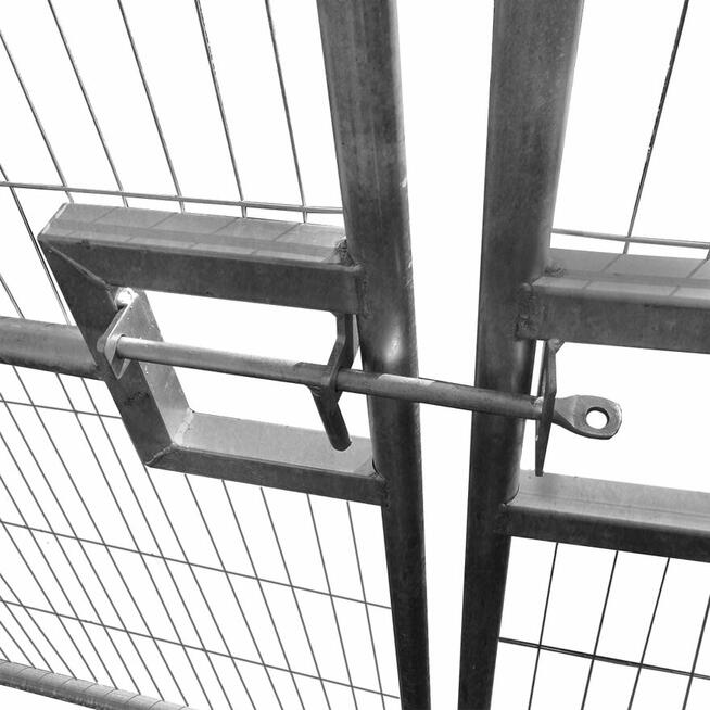 Brama dwuskrzydłowa ażurowa 7x2m z ryglem i kółkami