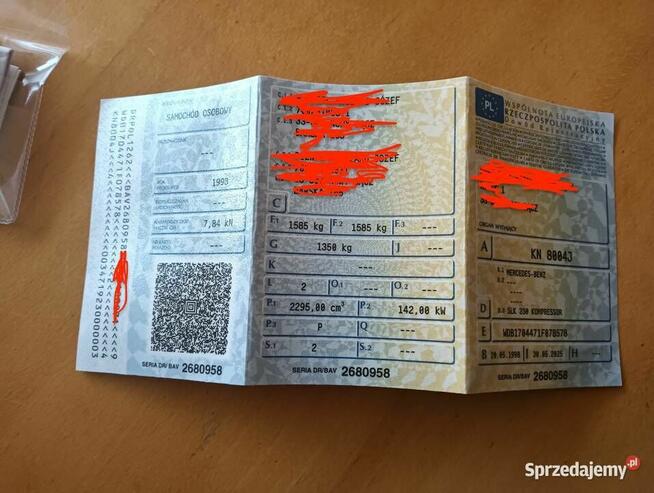 Mercedes-Benz SLK 230 Kompressor Cabrio - 1998r