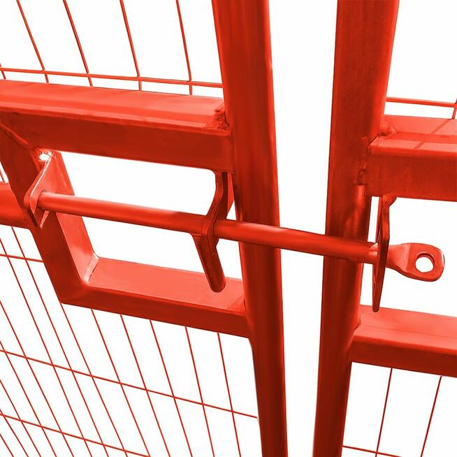 Brama ażurowa zaokrąglona z ryglem i kołem