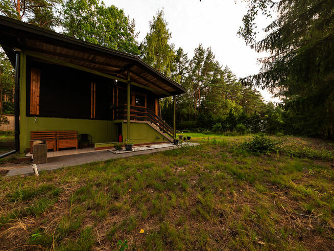 Działka zabudowana -Twój pasywny domek w sercu lasu