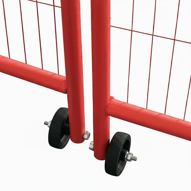 Brama ażurowa zaokrąglona z ryglem i kołem