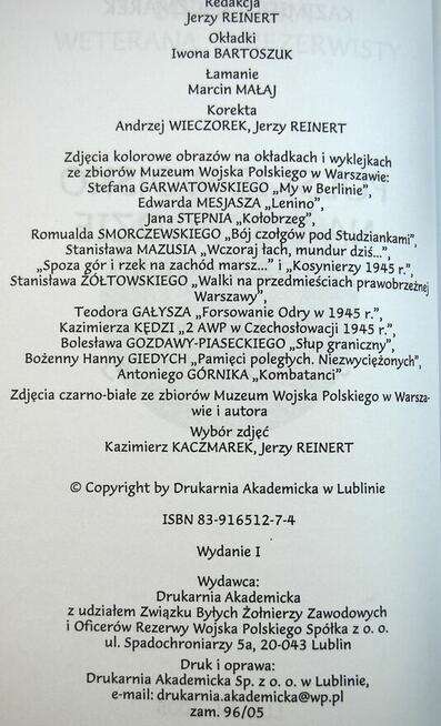 Polskie Wojsko na Wschodzie 1943- 1945 Kazimierz Kaczmarek