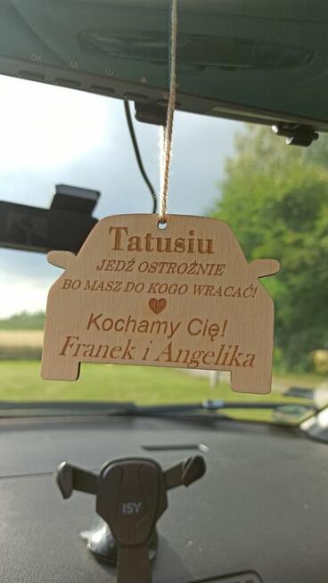 Drewniana Zawieszka do Auta - Prezent z Grawerem Dwustronne