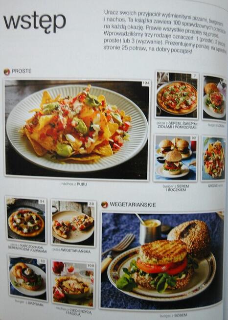 Pizze, burgery i nachos, Notatnik Kulinarny, Wyd. Olesiejuk