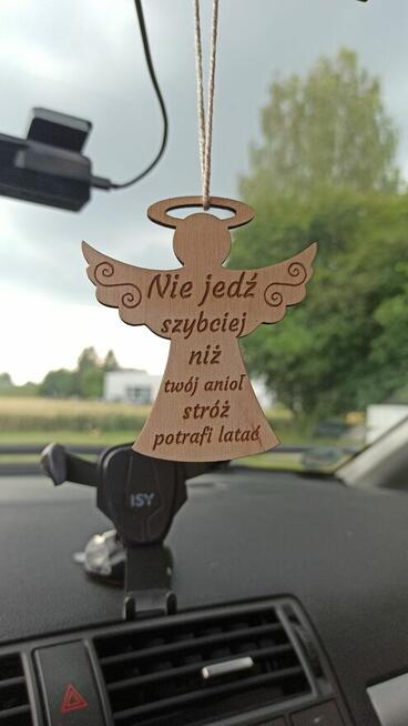 Drewniana Zawieszka do Auta - Prezent z Grawerem Dwustronne