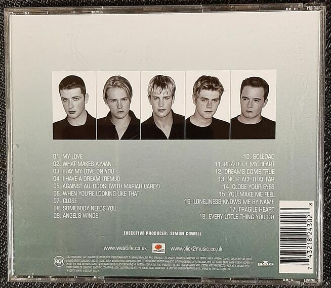Polecam Album CD Zespołu WESTLIFE Album CD Coast To Coast
