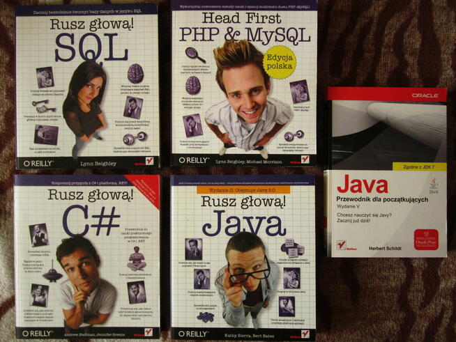 Rusz głową. Java. C#. PHP, SQL, MySQL. 5 książek!