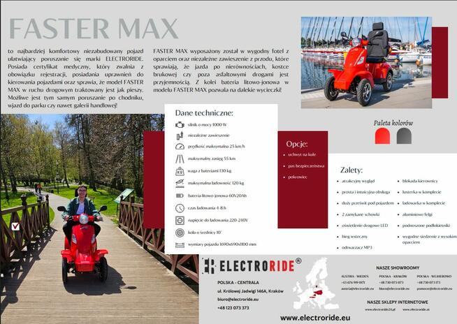 Electroride Faster Max bateria LI-ON