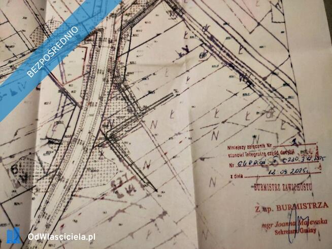 Działka budowlana z warunkami zabudowy 1330m Linów 1830/1