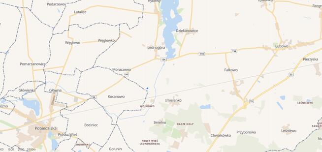 Działka budowlana 1582m2 Lednogóra gm.Łubowo