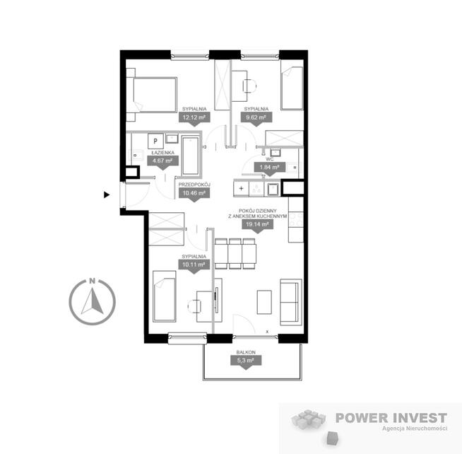 Mieszkanie idealne dla rodziny - 4 pokoje