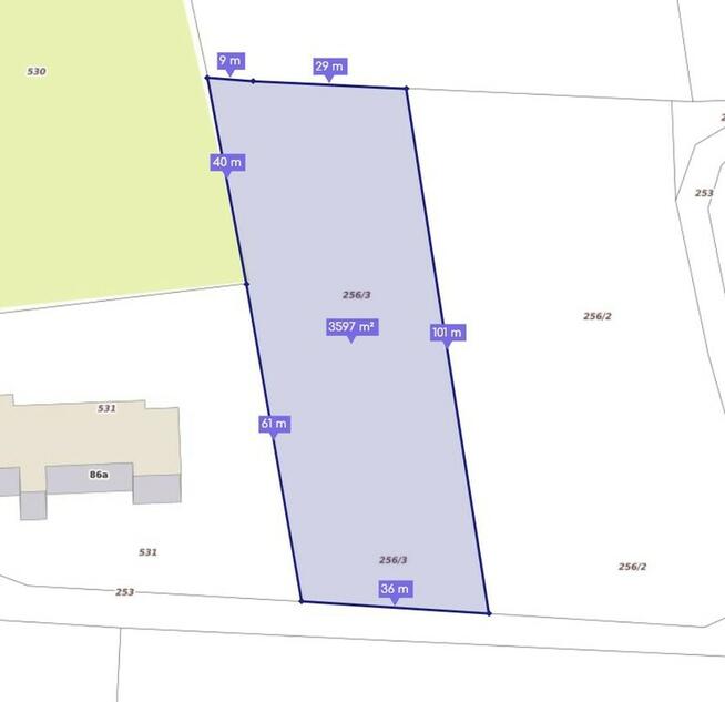 Działka rolna - rekreacyjna