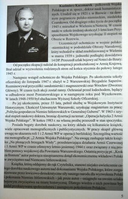 Polskie Wojsko na Wschodzie 1943- 1945 Kazimierz Kaczmarek