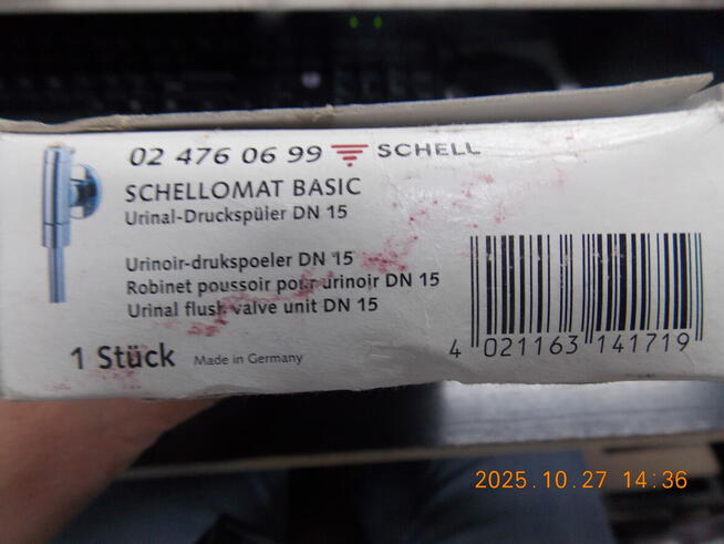 Spłuczka do pisuaru 1/2 cala chrom SCHELL 024760699