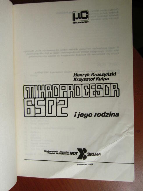 Mikroprocesor 6502 i jego rodzina, Henryk Kruszyński