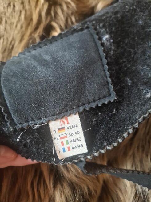 Kożuszek z KOZIEJ Skóry na szczupłą osobę