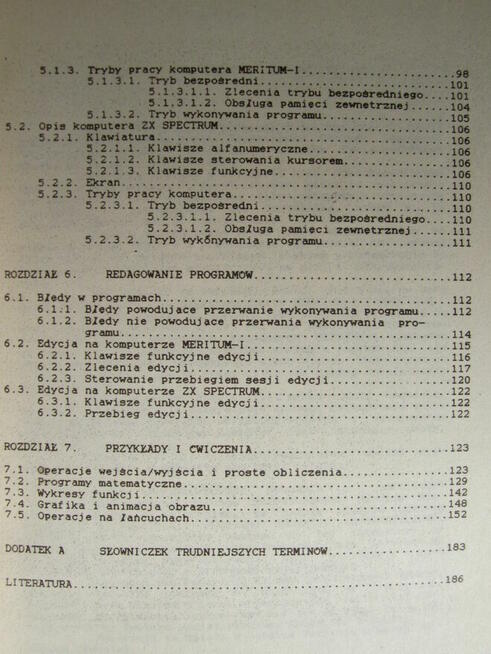 Od problemu do programu BASIC. H. Biesiada. Programowanie