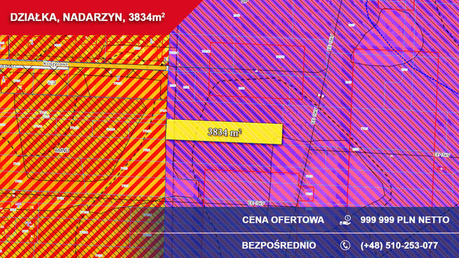 Działka pod magazyny, produkcję i usługi – Nadarzyn