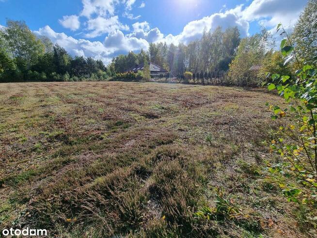 Duża działka budowlana przy lesie z WZ, woda, prąd