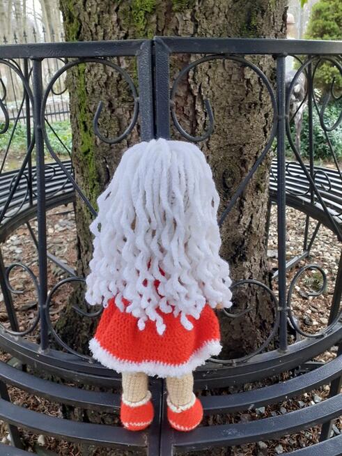 Mikołajka lalka na szydełku