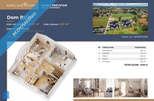 Nowa inwestycja w Kłaju! Dom z garażem 117m2+ogród