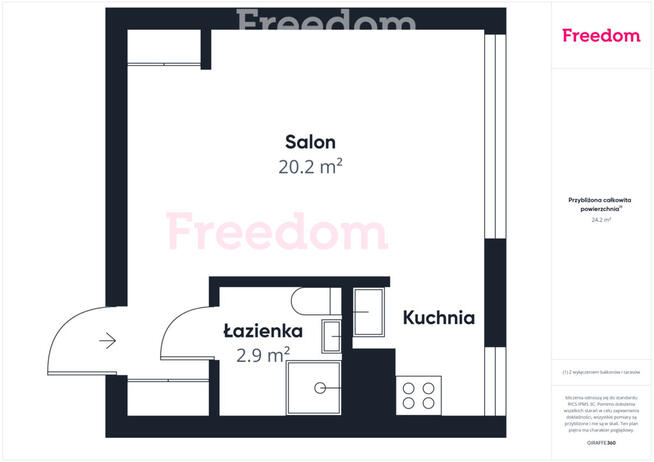 Przytulna kawalerka z widokiem na park.