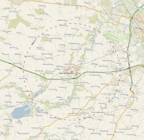 Działka budowlana Kąty Wrocławskie, Jana Pawła II