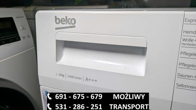 Pralka automatyczna Beko - slim 41,5 cm, wsad 6 kg, 1400obr.