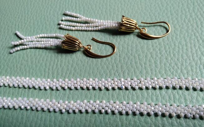 Komplet biżuterii z koralików