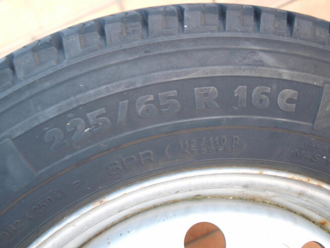 Fiat Ducato Jumper Boxer koło felga opona 225/65/16c (nowe)