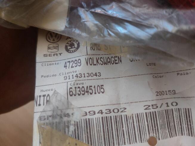 Odbłyśnik Odblask zderzaka tylnego OE Seat Ibiza IV 6J lewy