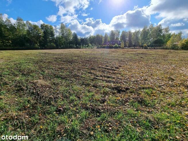 Duża działka budowlana przy lesie z WZ, woda, prąd