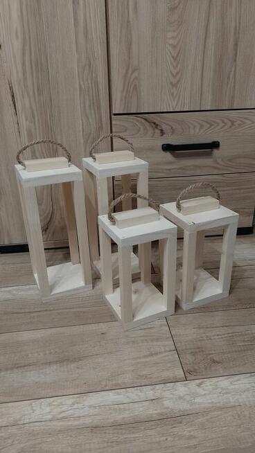 Lampion opalany 2szt latarnia drewniana drewniany XXL