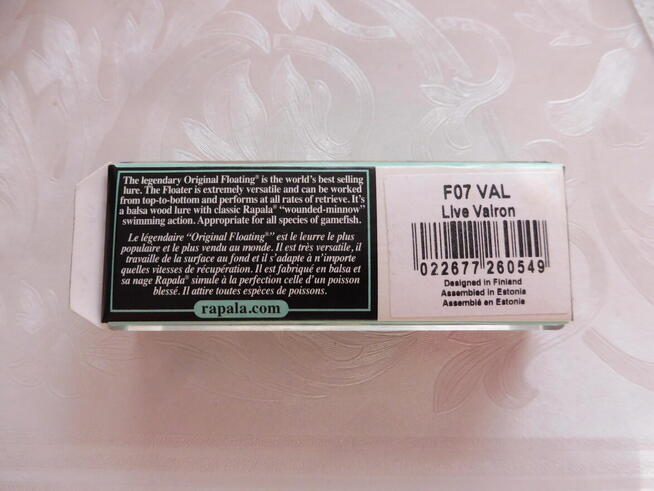 Wobler Rapala Original 7cm F07 VAL Live Vairon