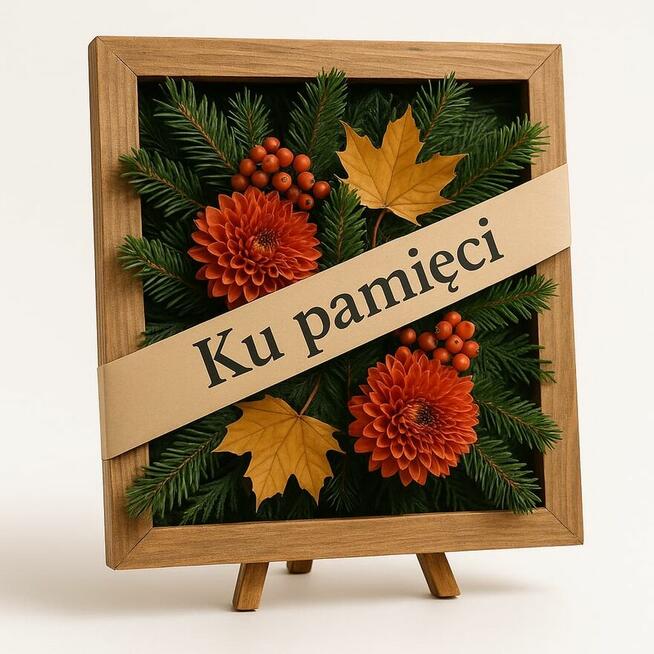 Kompozycje kwiatowe w ramie