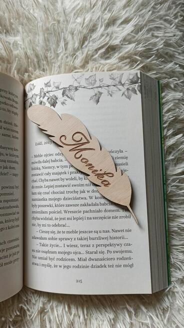 Drewniana Grawerowana Zakładka do Książki