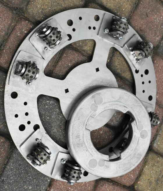 Groszkowanie betonu, granitu - tarcza z segmentami