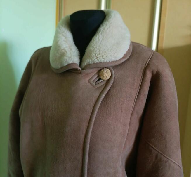 Cieplutki naturalny kożuszek rozmiar 38