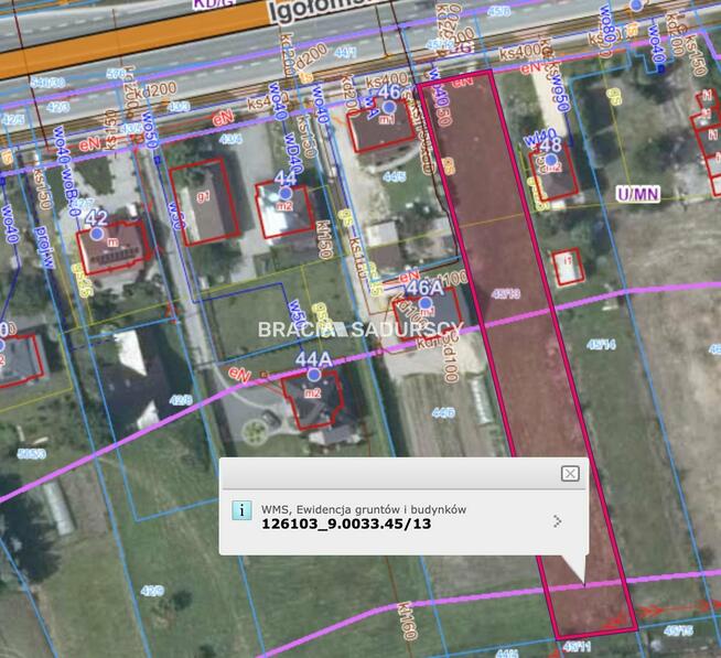 Działka budowlana Kraków, Igołomska