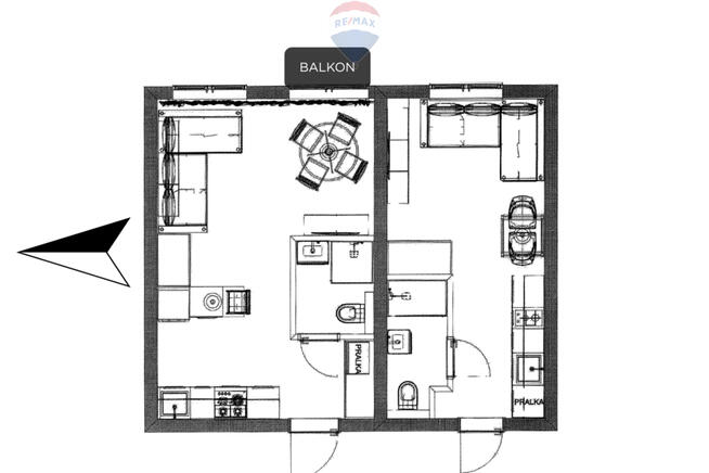 2 kawalerki w 1 mieszkaniu | Górna | Na najem