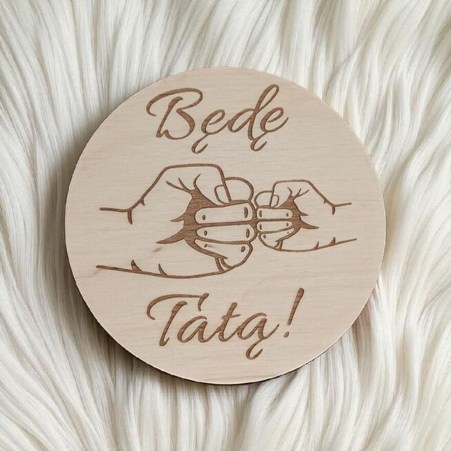 Drewniane Tabliczki z Miesiącami Do Sesji Ciążowych