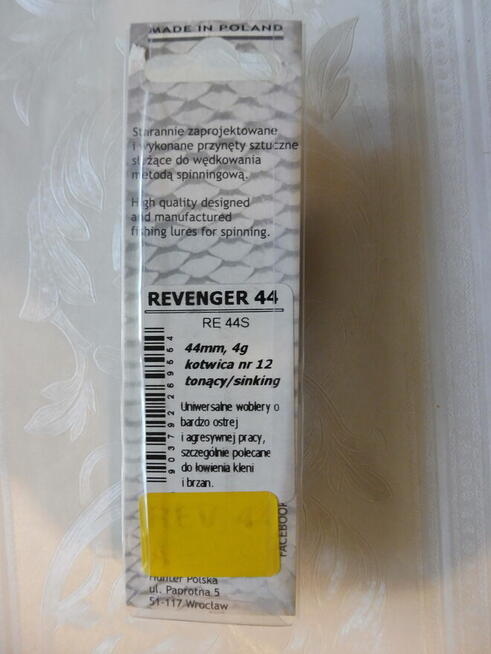 Wobler brzanowo-kleniowy Hunter Revenger 44mm 4g