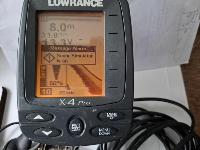 Sprzedam echosondę Lowrance X-4 Pro