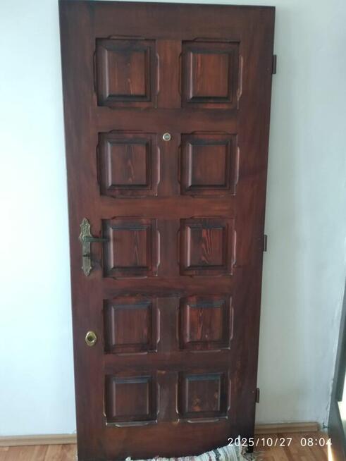 Drzwi wejściowe drewniane