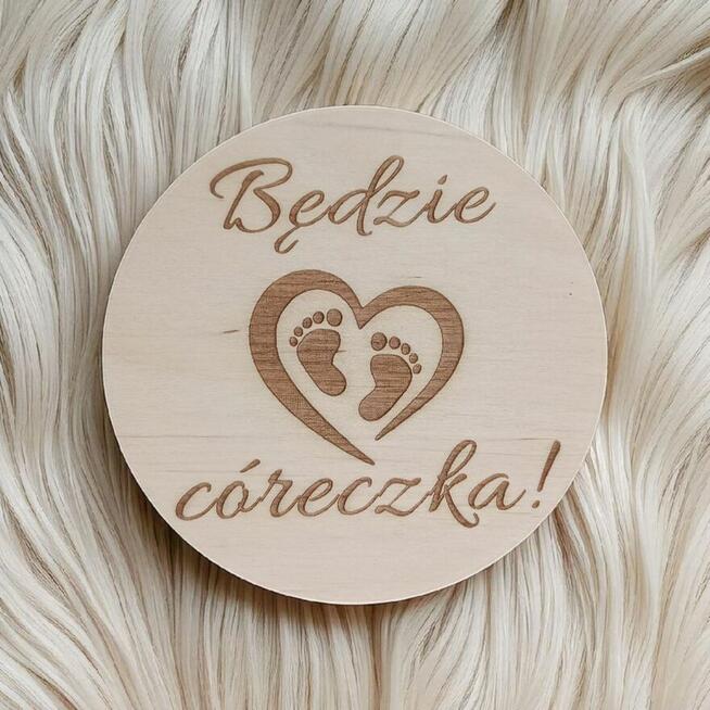 Drewniane Tabliczki z Miesiącami Do Sesji Ciążowych