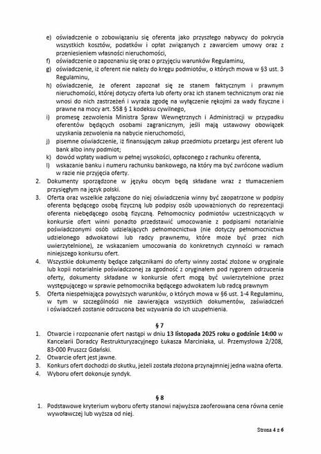 Syndyk sprzeda nieruchomość w miejscowości Jankowice