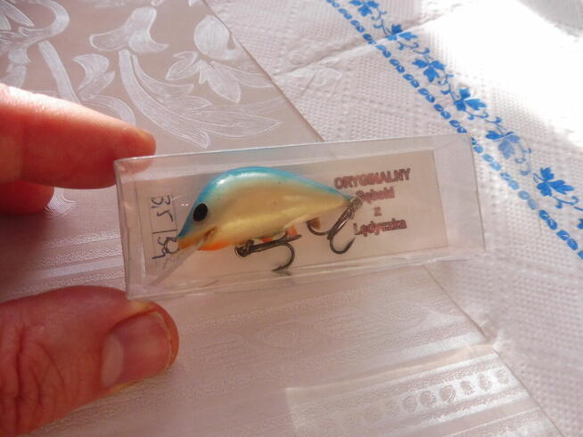 Wobler Ireneusza Gębskiego 3,5cm 3g niebiesko-perłowy